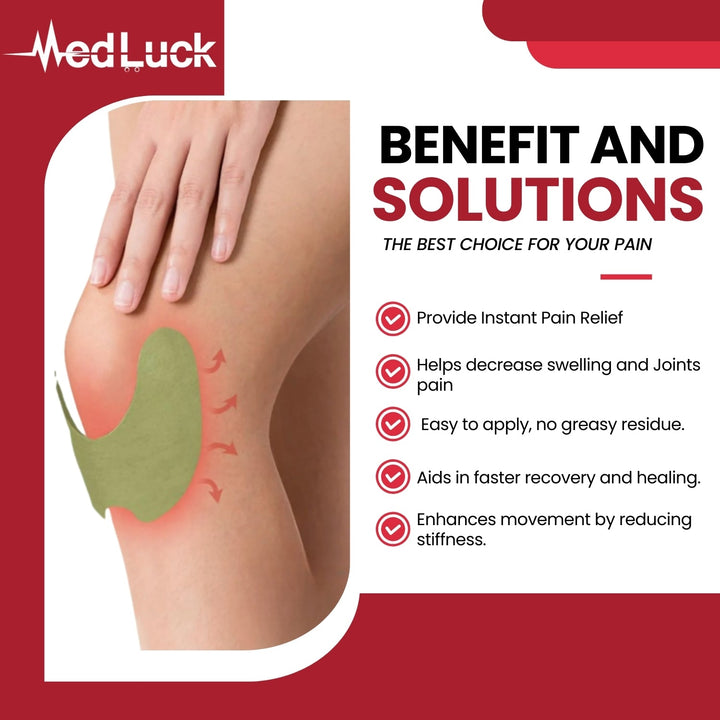 Knee Pain Relief Patch, Warming Herbal Plaster Pain Patches