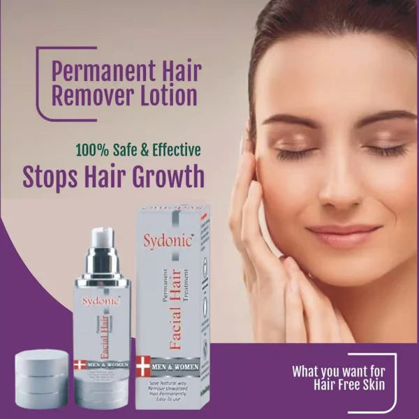 Sydonic Permanent Facial Hair Removal Cream for Smooth