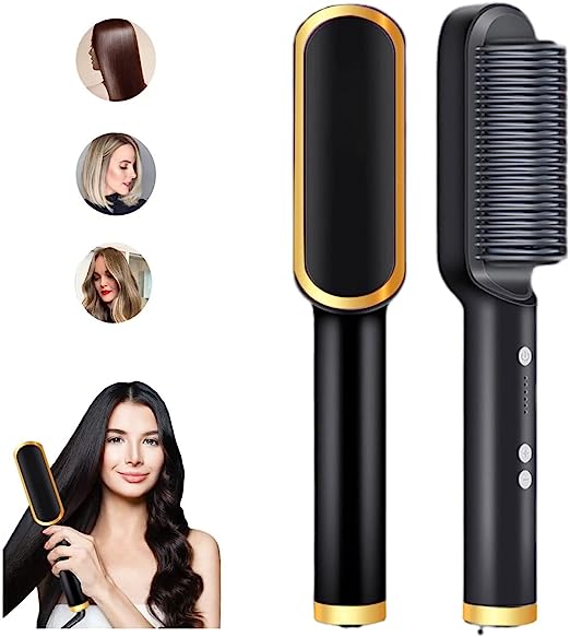 Electric Hair Straightener Comb for Black Hair - Men and Women